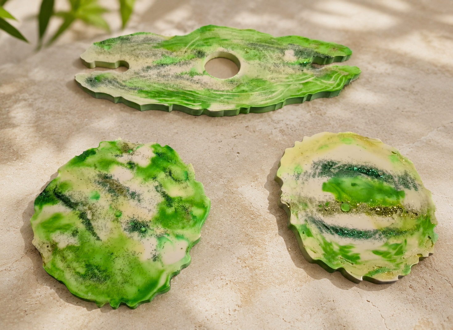 Grünes Resin-Set