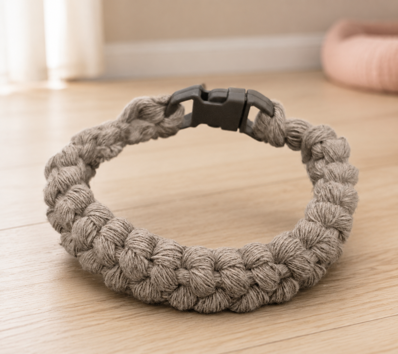 Geflochtenes Armband Grau