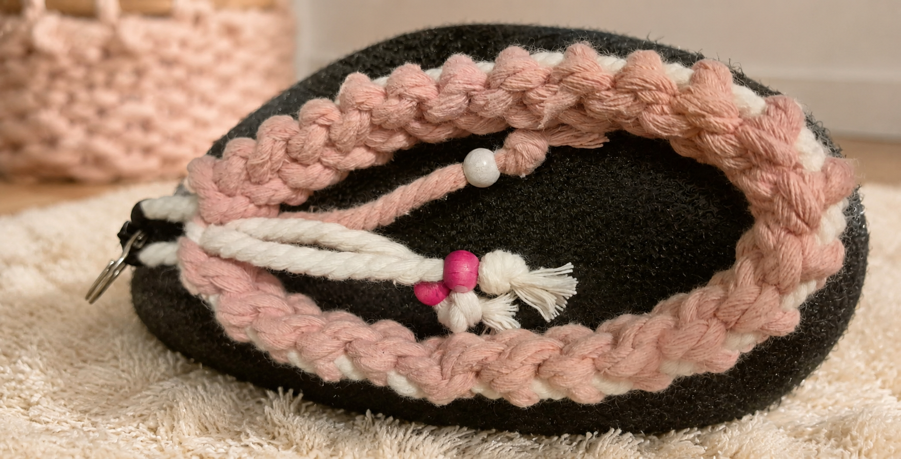 Geflochtenes Armband Rosa